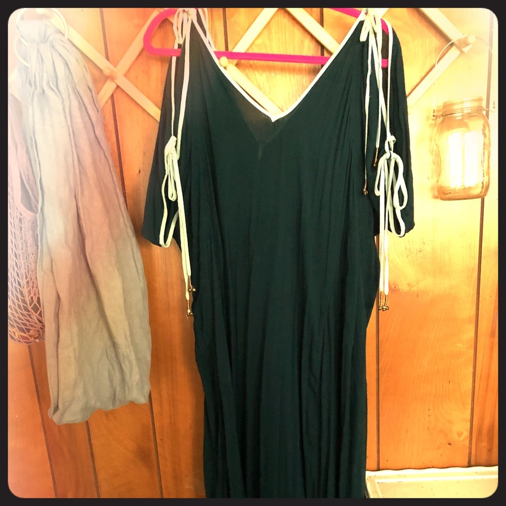 Free people green maxi SOLD